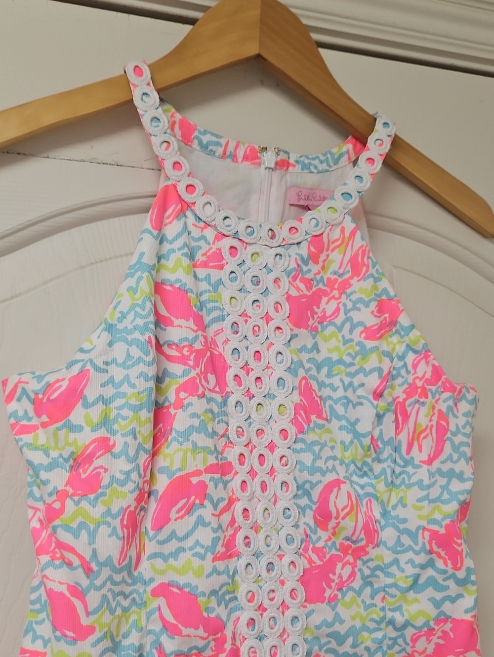 Lilly Pulitzer Pink Label Dress Lobster Print Dress - Picture 2 of 4